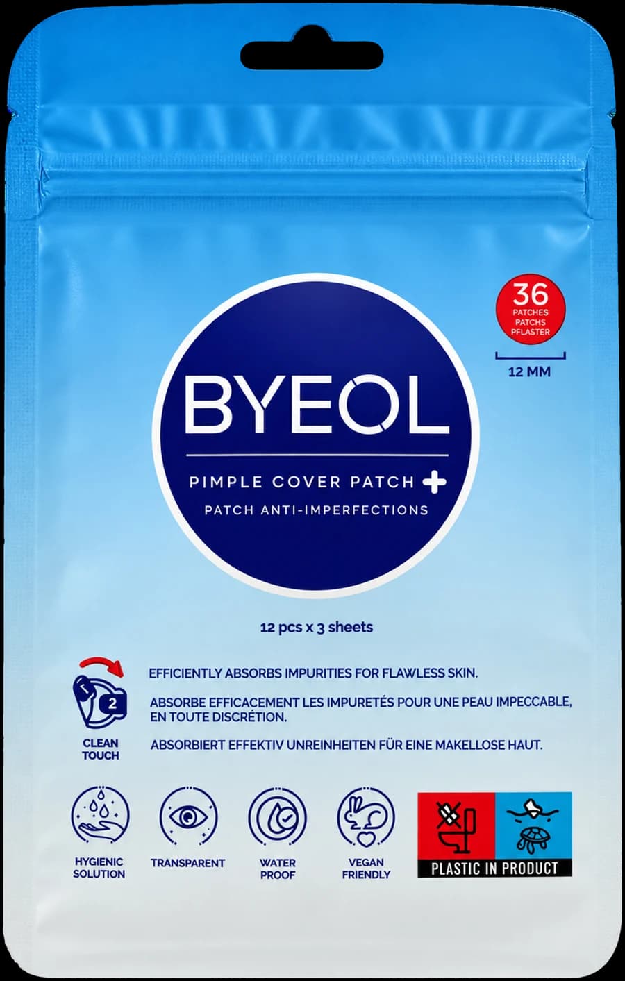 Pochette Byeol, 36 patchs de 12 mm
